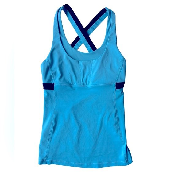 Lululemon Stuff Your Bra Blue Navy Tank Top - Picture 1 of 9